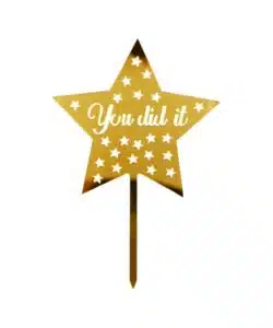 Caketopper You Did It Star