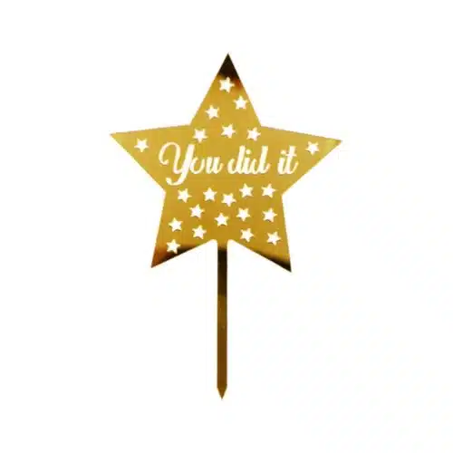 Caketopper you did it star