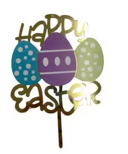 Caketopper Happy Easter Paaseieren