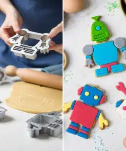 Alternative view of Koekjesuitsteker set Robots