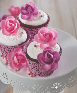 Ouwel roosjes roze & paars pk/8 bij cake, bake & love 9