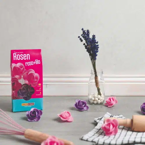 Ouwel roosjes roze & paars pk/8 - afbeelding 4