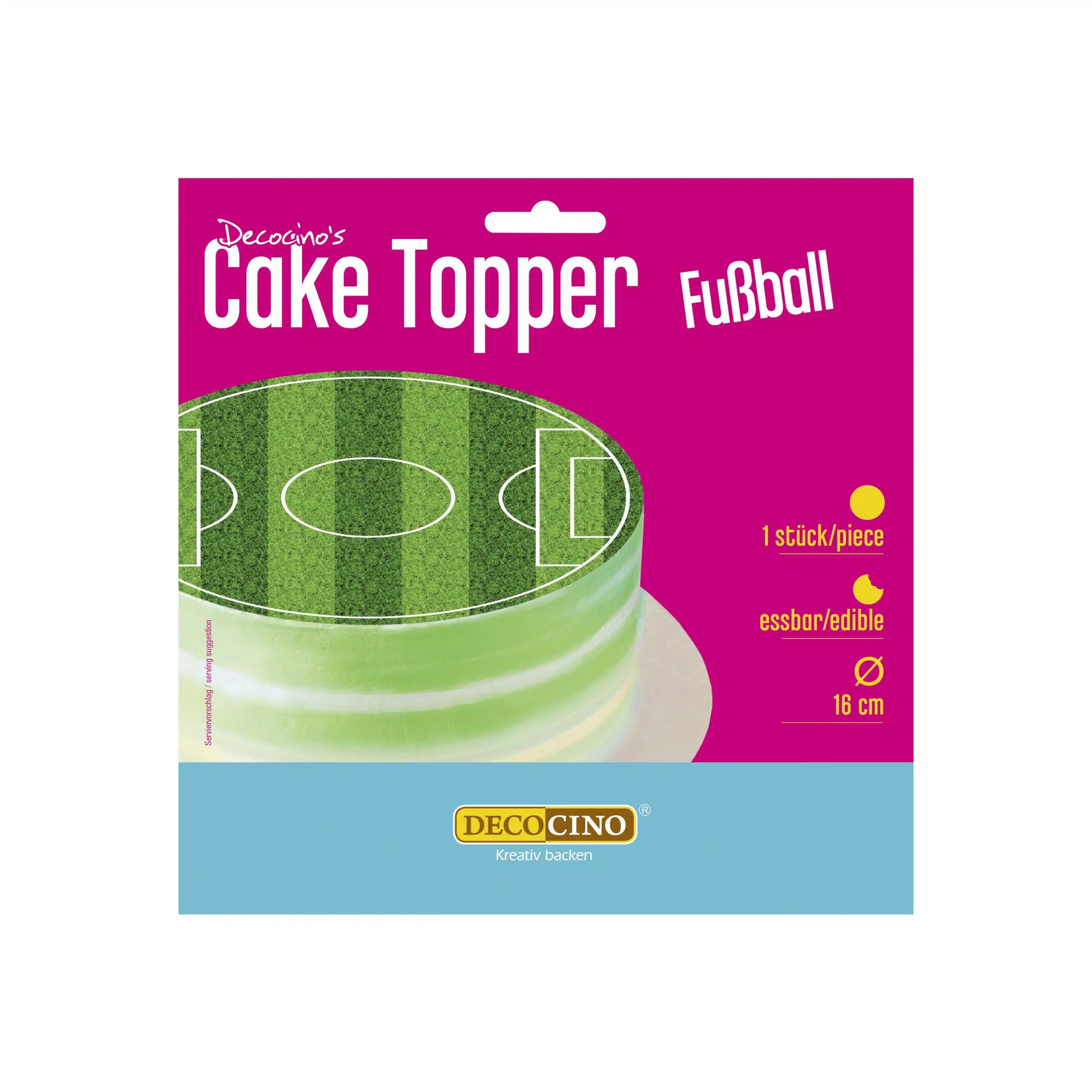 Cake topper voetbal 16 cm bij cake, bake & love 5 Cake topper voetbal 16 cm