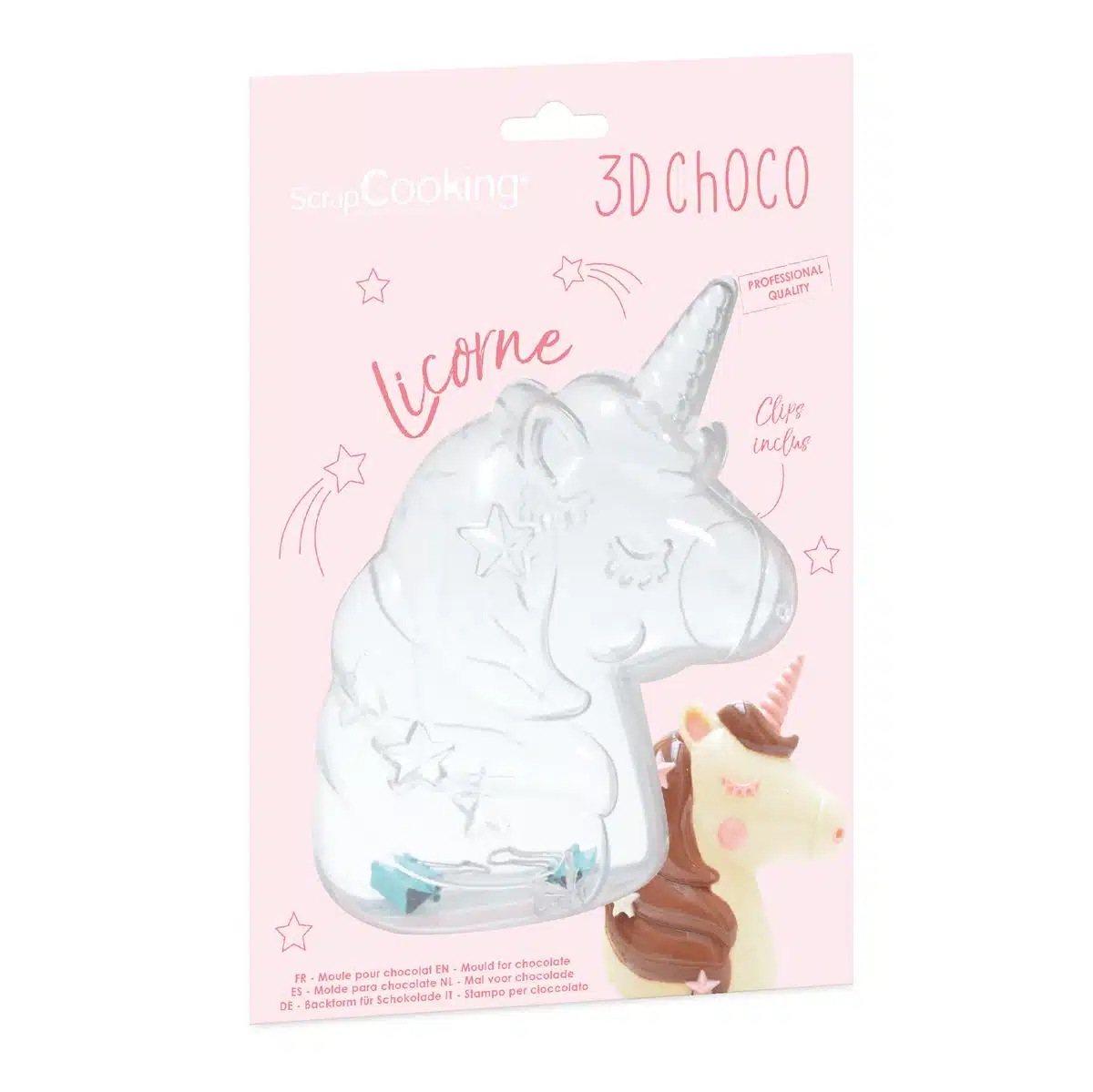 Scrapcooking 3d chocolate mould unicorn bij cake, bake & love 5 Scrapcooking 3d chocolate mould unicorn