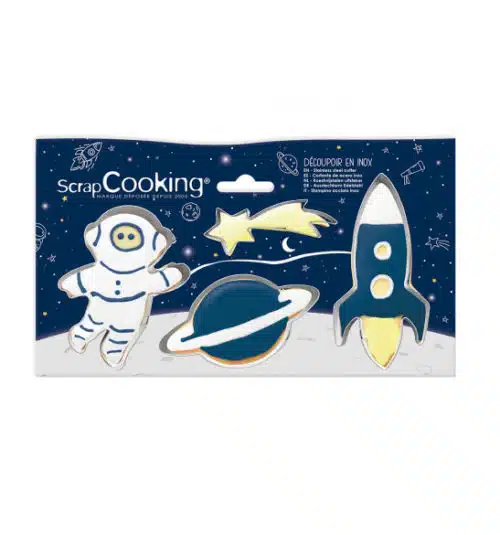 Scrapcooking cookie cutter space set 4