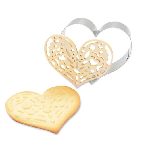 Scrapcooking cookie cutter & embosser hart bij cake, bake & love 7