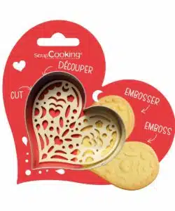 Scrapcooking Cookie Cutter & Embosser Hart