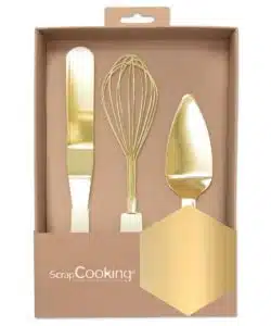 ScrapCooking Golden Spatul, Whisk & Cake Server Set 3