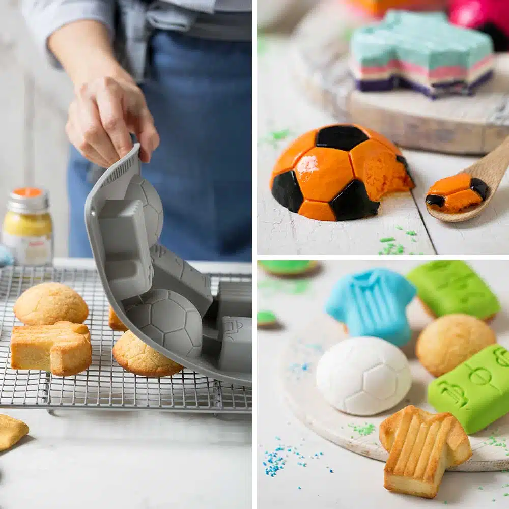 Decora siliconen mal voetbal bij cake, bake & love 6 Decora siliconen mal voetbal - afbeelding 2