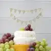Just married cake bunting bij cake, bake & love 4 Just married cake bunting bij cake, bake & love 3
