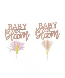 Cupcake topper baby in bloom bij cake, bake & love 10