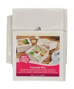 FunCakes Cupcake Doos 4 - Wit pk/3
