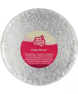 FunCakes Cake Drum Rond Ø20 cm - Zilver