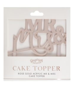 Cake topper mr and mrs rose gold bij cake, bake & love 8
