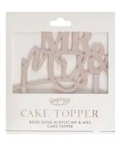 Alternative view of Cake Topper Mr and Mrs Rose Gold