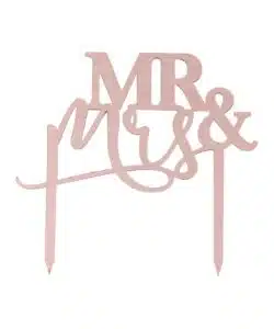 Cake topper mr and mrs rose gold bij cake, bake & love 10