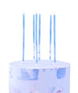 Pme candles tall blue marble set of 6 bij cake, bake & love 8