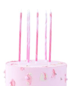 Pme candles tall pink marble set of 6 bij cake, bake & love 8