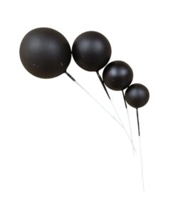 Cake Bubbles Zwart set 4
