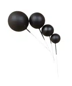 Cake Bubbles Zwart set 4