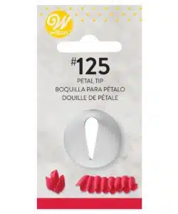 Wilton Decorating Tip #125 Petal Flower Carded