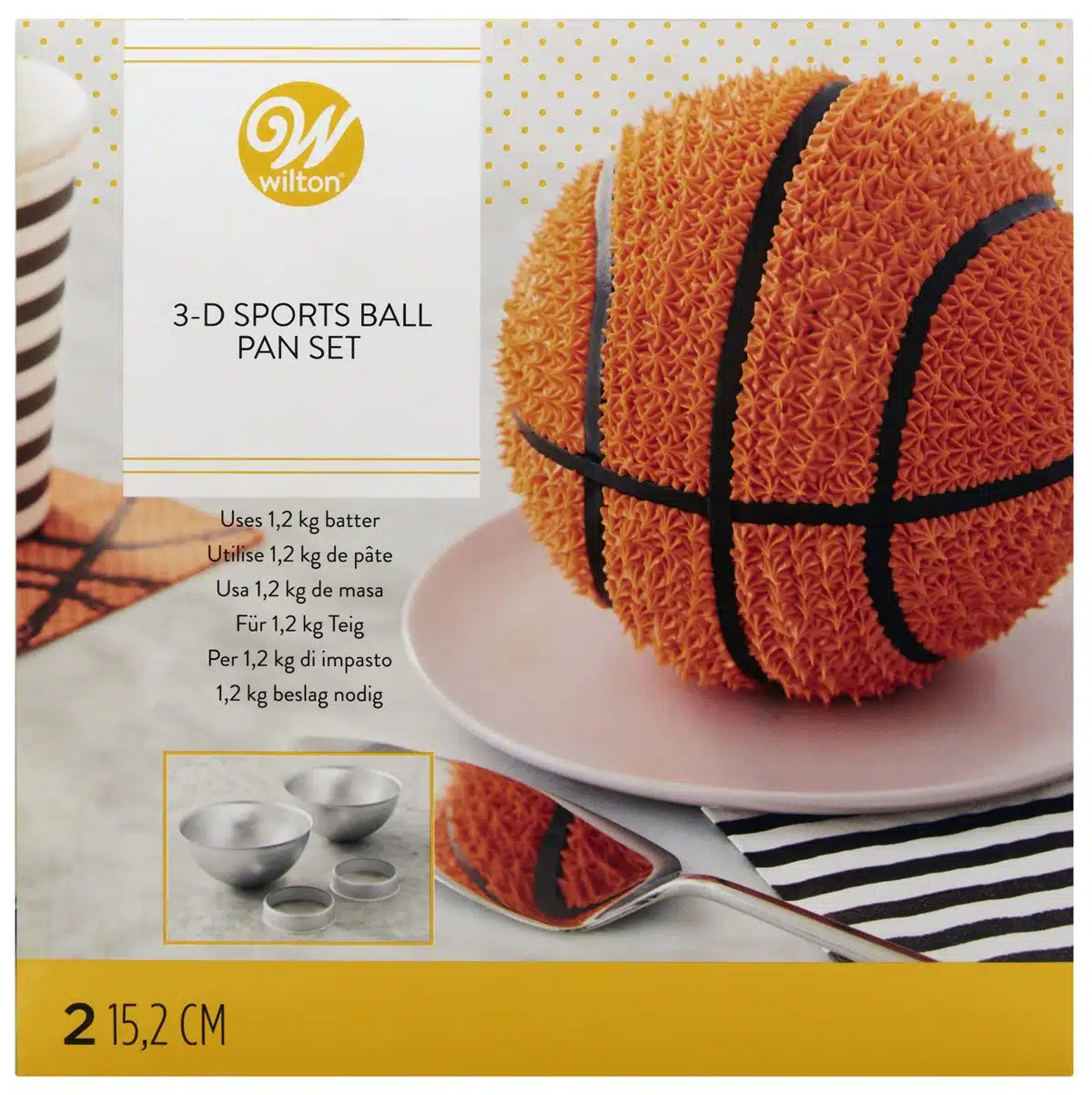 Wilton sports ball pan set bij cake, bake & love 5 Wilton sports ball pan set