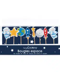 ScrapCooking kaarsen Space pk/8