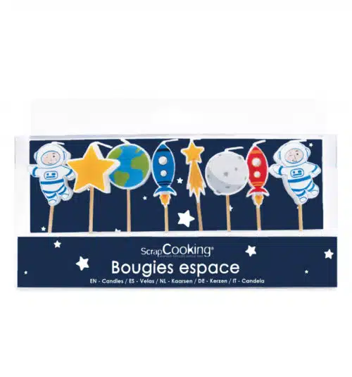 Scrapcooking kaarsen space pk/8