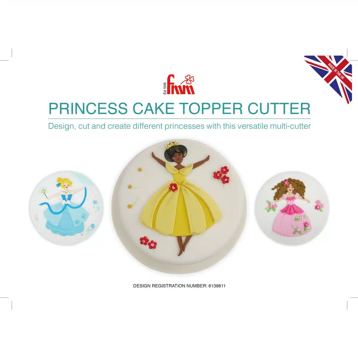 Fmm princess cake topper cutter bij cake, bake & love 5 Fmm princess cake topper cutter