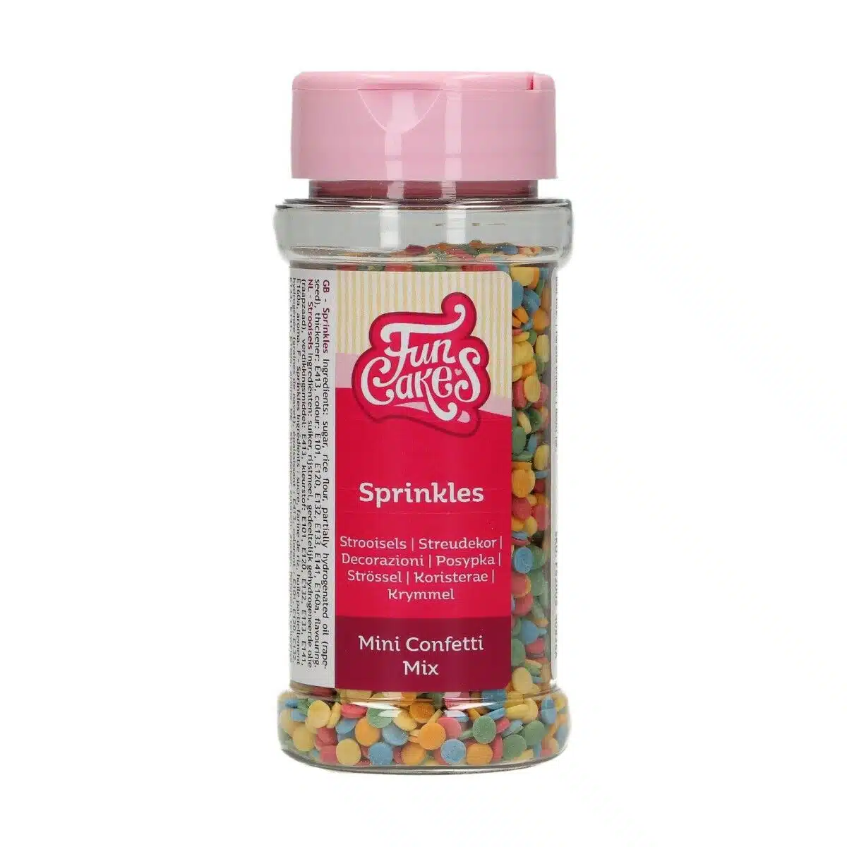 Funcakes mini confetti mix 60 g bij cake, bake & love 5 Funcakes mini confetti mix 60 g