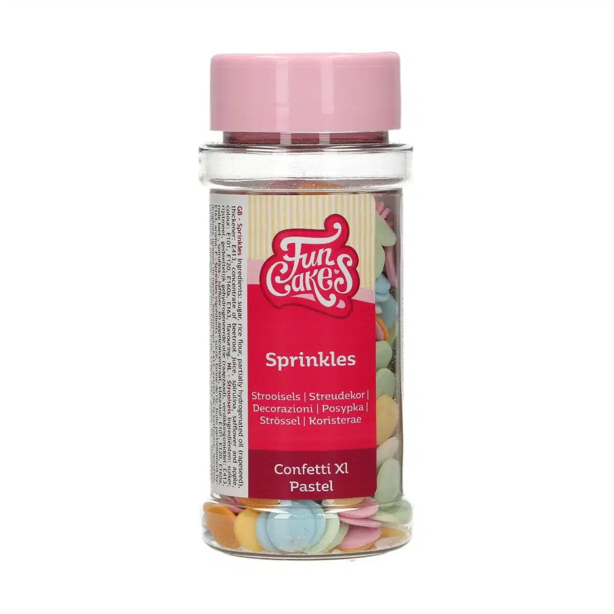 Funcakes confetti xl pastel 55 g bij cake, bake & love 5 Funcakes confetti xl pastel 55 g