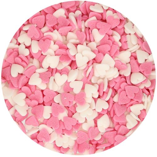 Funcakes hartjes roze-wit 60 g bij cake, bake & love 6