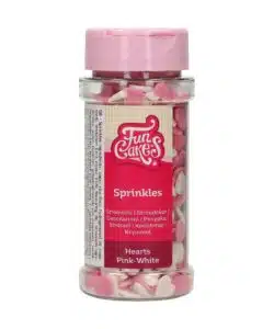 FunCakes Hartjes Roze-Wit 60 g