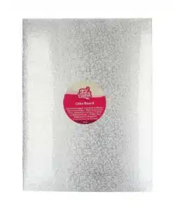 FunCakes Cake Board Rechthoek 40,5 x 30,5 cm - Zilver