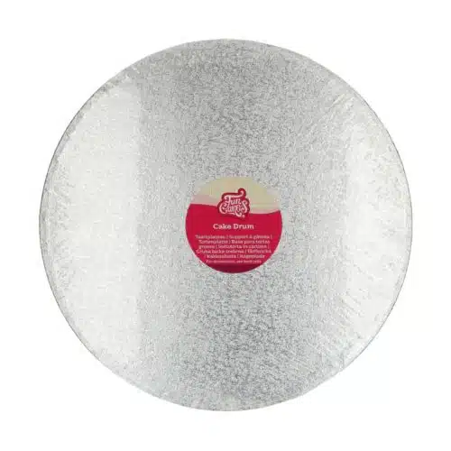Funcakes cake drum rond ø38 cm- zilver