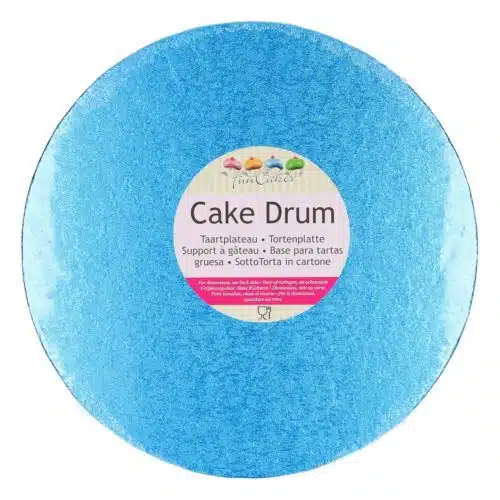 Funcakes cake drum rond ø25 cm - blauw