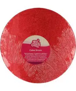 FunCakes Cake Drum Rond Ø25 cm - Rood