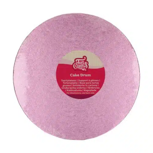 Funcakes cake drum rond ø25 cm - roze