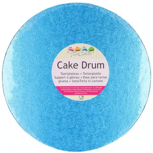 Funcakes cake drum rond ø30,5 cm - blauw