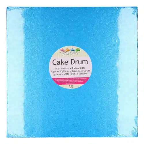 Funcakes cake drum vierkant 30,5 cm - blauw