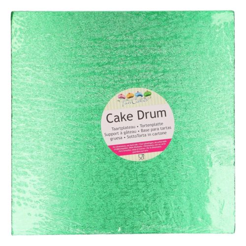 Funcakes cake drum vierkant 30,5 cm - groen bij cake, bake & love 5