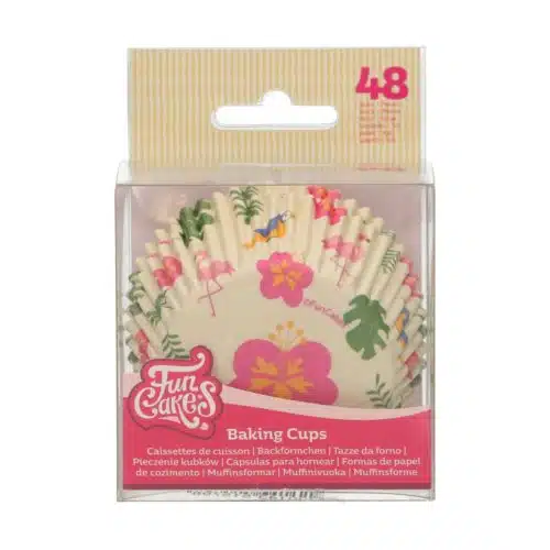 Funcakes baking cups tropical pk/48