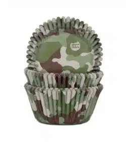 House of Marie Baking Cups Camouflage pk/50