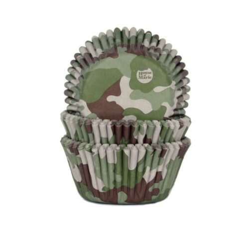 House of marie baking cups camouflage pk/50 bij cake, bake & love 5