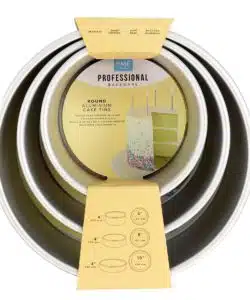 PME Deep Round Cake Pan (10 cm hoog) Set/3