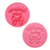 Impressie stempel welcome baby met strik bij cake, bake & love 4 Impressie stempel welcome baby met strik bij cake, bake & love 3