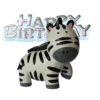 Anniversary house cake topper zebra bij cake, bake & love 1