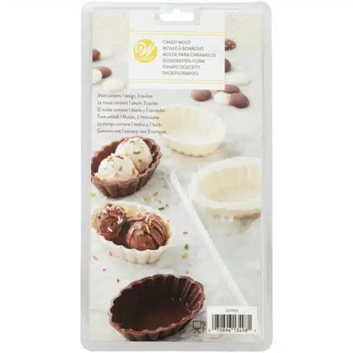 Wilton candy mold dessert shell