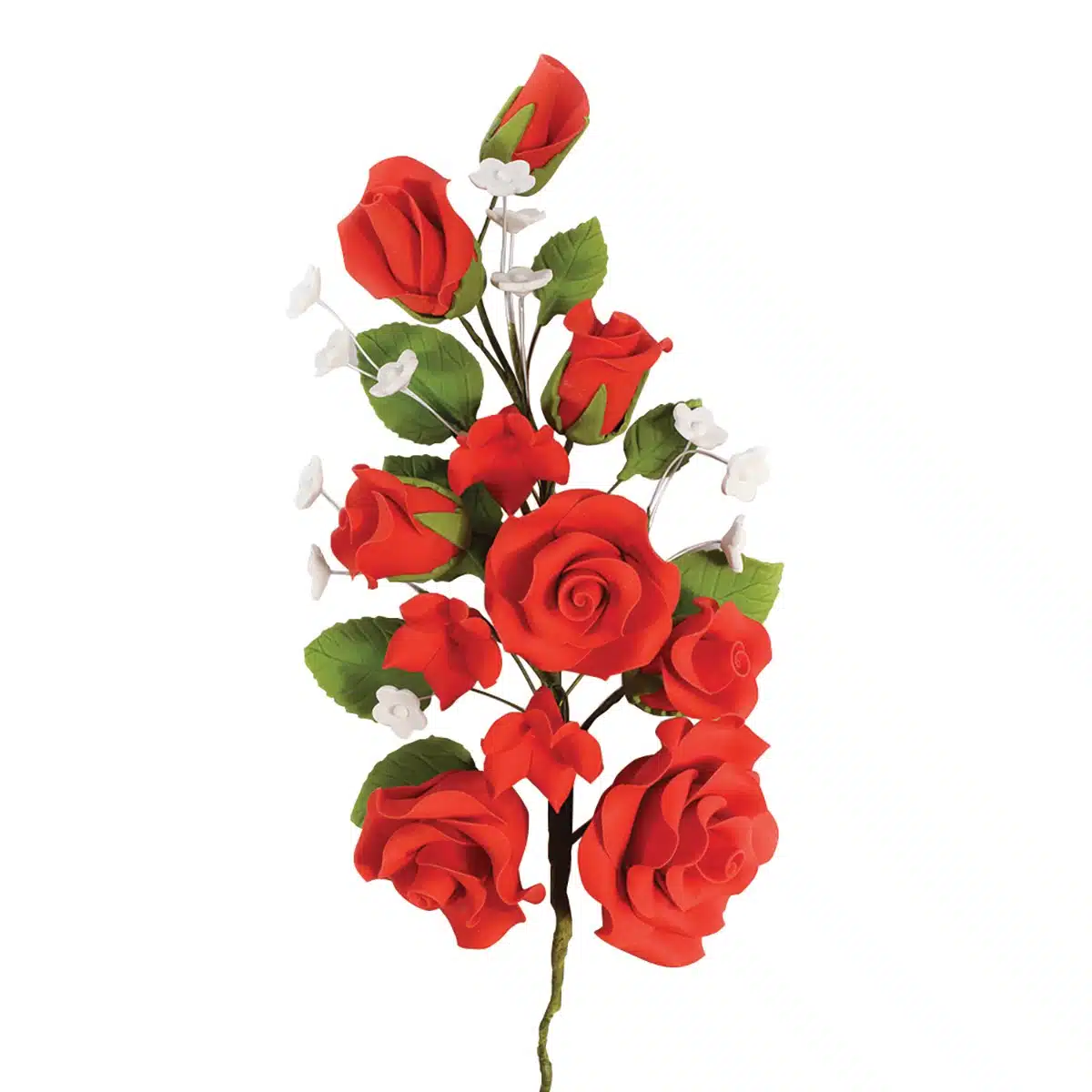 Gumpaste boeket rode rozen bij cake, bake & love 5 Gumpaste boeket rode rozen