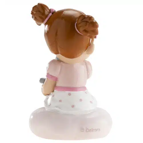 Caketopper baby meisje met poesje - afbeelding 3